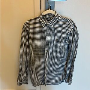 Polo Ralph Lauren Black and White Checkered Dress Shirt